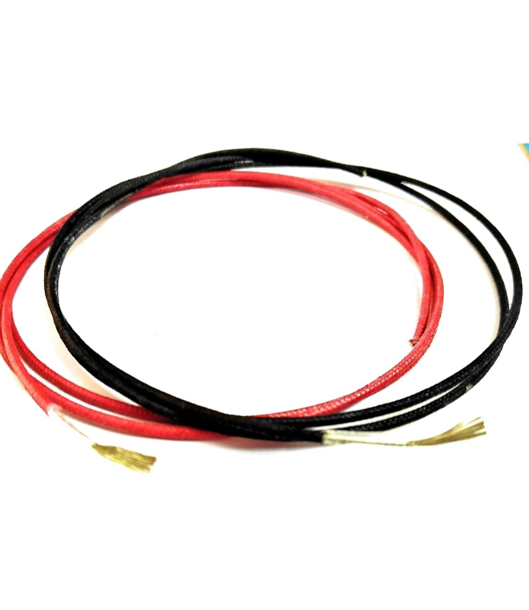 Coppertrails 6Mtr Fiberglass Copper Wire (1.0 sq. mm, Black+Red) for heaters Motors automotives and Heating Instruments -3mtr Each