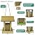 Hugeleaf Wooden Bird Feeders, Pavilion Shaped Hanging Bird Feeder with Removable Roof, Wild Bird Feeder Box Weatherproof for Outside Bird Watching, Squirrel Proof Feeders DIY for Decorations