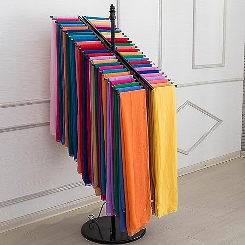 Présentoir à foulards double face grande capacité pour 40 pièces