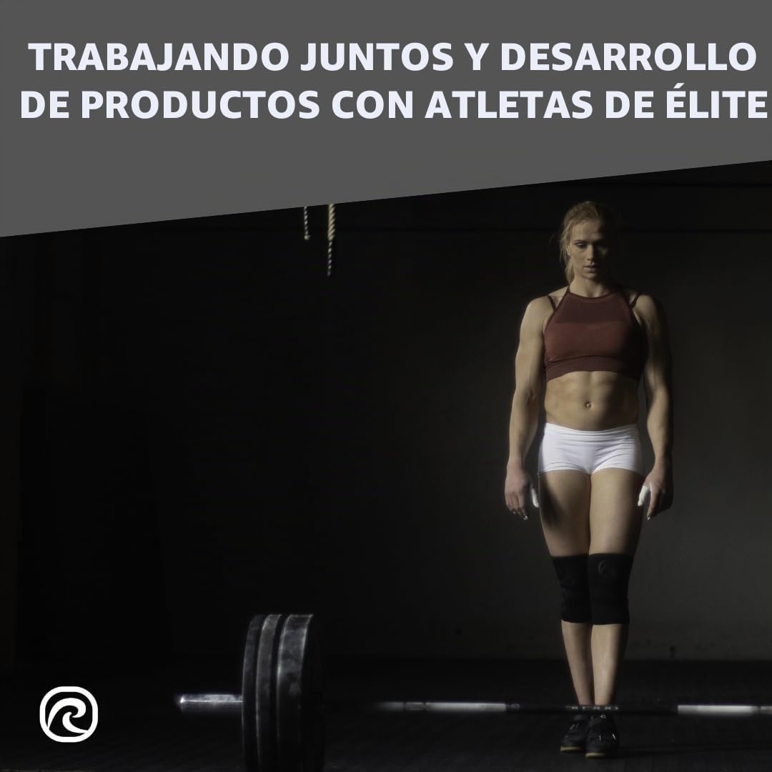 Rehband codera de SBR/neopreno de 5 mm, elbow sleeve para deportes de fuerza, diseño anatómico, antideslizante y ajuste ceñido para mujer y hombre, Color:Carbon/Negro, Talla:L