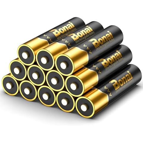 Bonai 1100mAh AAA Rechargeable Batteries 12 Pack Cover
