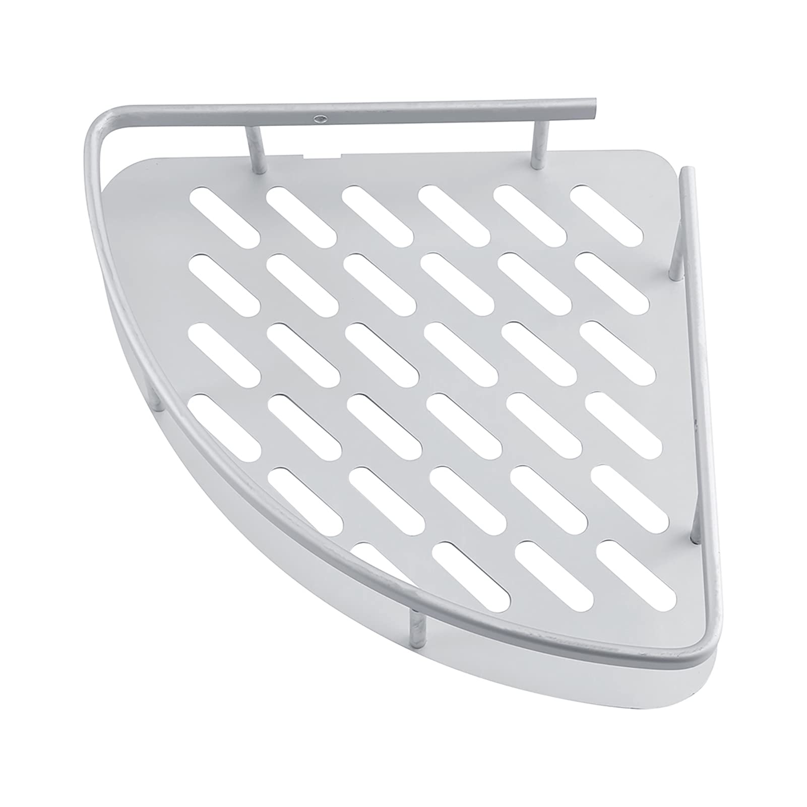 Phefop Shower Shelves Bathroom Decor Aluminum Corner Shower Caddy Dual Tier Bathroom Shelf and Towel Holder 36x22x30cm Wall