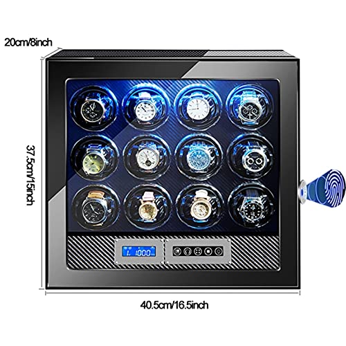 Caja enrolladora de relojes para dormitorio y despacho con pantalla táctil 7