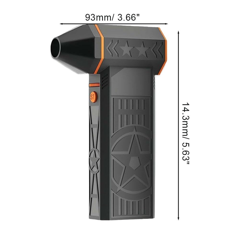 Souffleuse à neige thermique portable 5000 W avec technologie de turbine efficace utilisée pour le déneigement et le nettoyage des intérieurs de voiture avec buse et kit de collecte de poussière