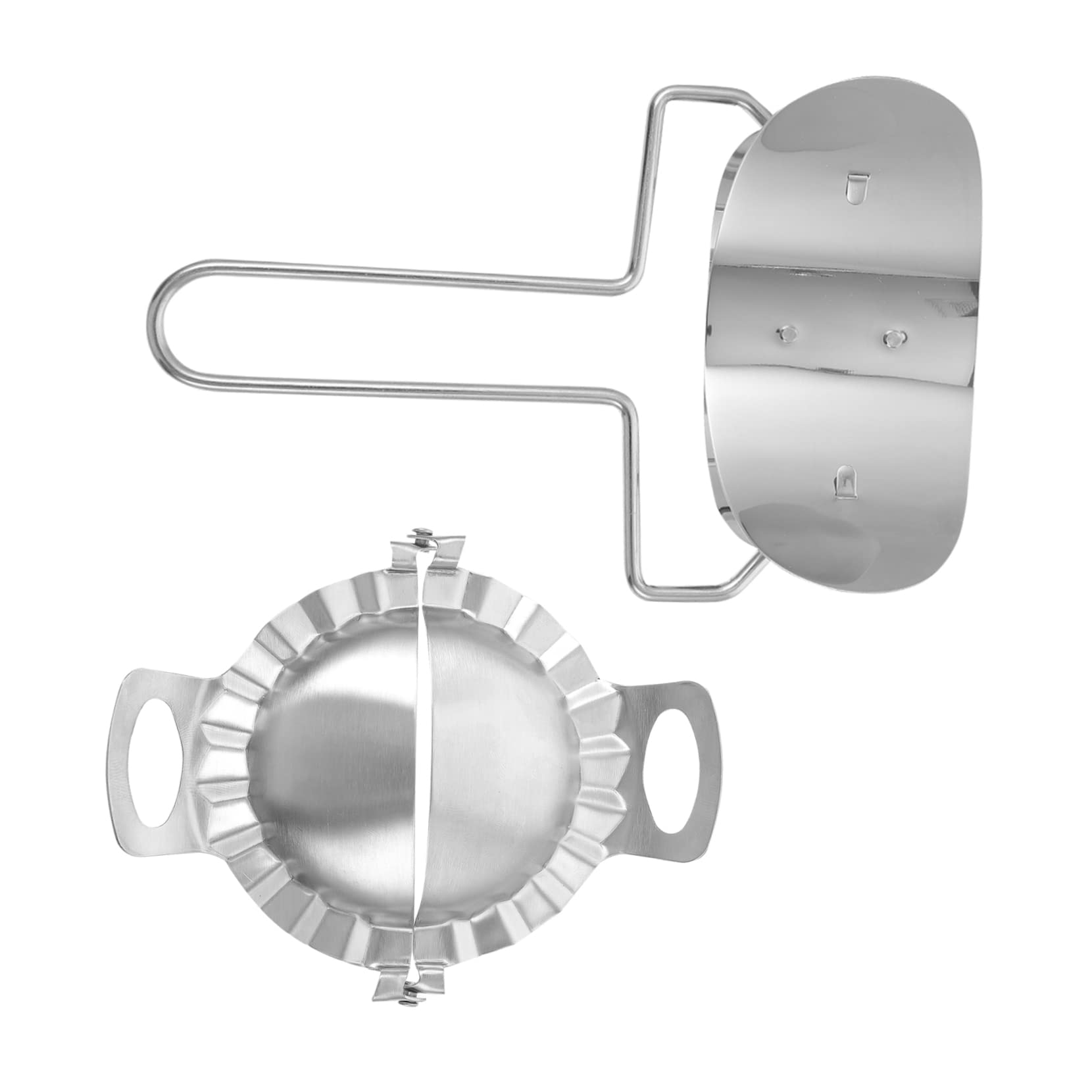 Cabilock 1Set Stainless Steel Dumpling Maker Manual Dumpling Mold Cutters for Dumplings Empanadas Kitchen Tool for Preparation
