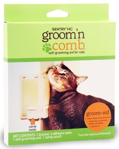 Sentry HC Groom'n Comb/with Catnip Pouch - Pack of 2