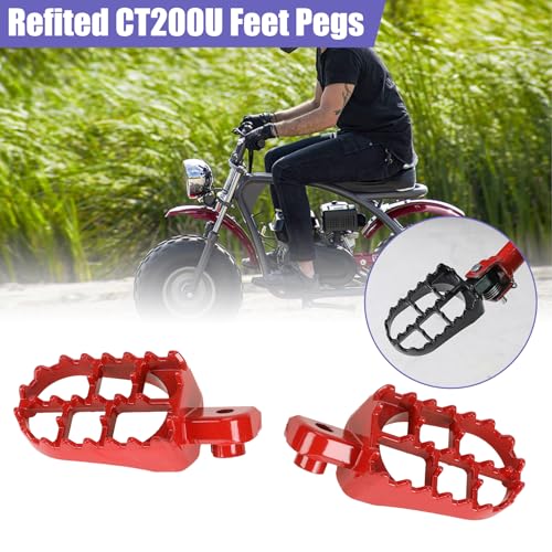 Image of Mini Bike Foot Pegs Footrest Kit Replacement for Minibike Coleman CT200U CT200U-EX CT200U-EXR BT200X CT100U CC100X Axis M200 196cc 200cc 97cc 100cc 6.5hp 2.5hp Engine Parts