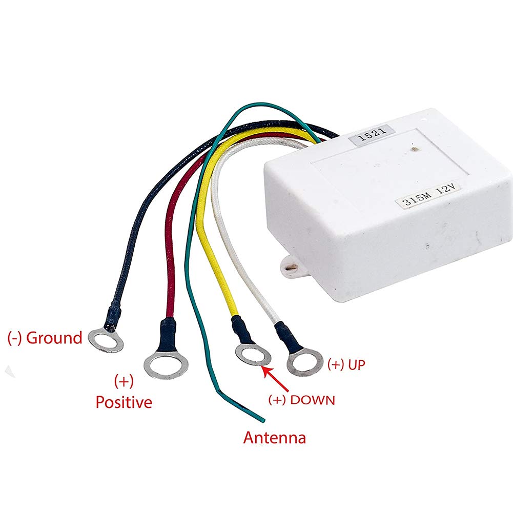 Anchor Remote Ankerwinde Funkschalter 12V Anker Ankerwinde Funkschalter Empfänger Wasserdichter Segelverkleidungsregler Zugang zum Marineboot