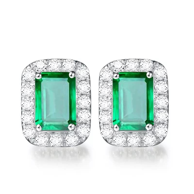 Boucles d'oreilles carrées carrées pendantes et puces géométriques pour femme moderne