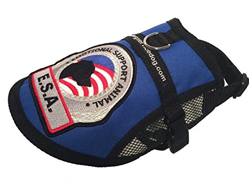 Premium Emotional Support Dog Vest ESA Dog Vest Mesh Cooling Panel  Emotional Support Dog Harness Includes Federal Law ESA Handout Cards  (14
