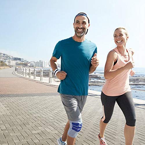 Bauerfeind Genutrain A3 - Knee Support - Helps Relieve Chronic Knee Pain And Irritation - Right Knee - Size 4 - Color Titanium #TOP2