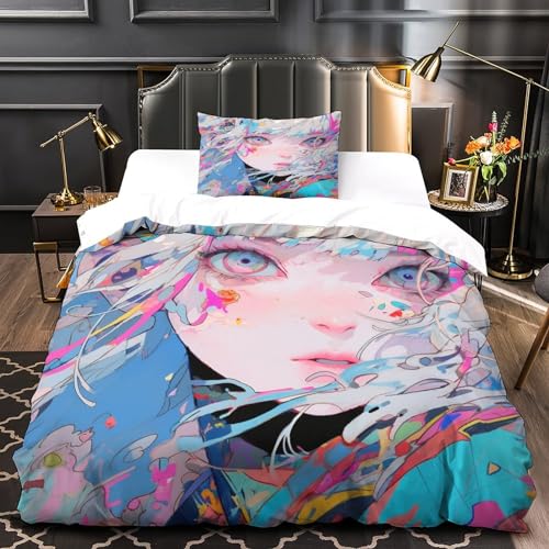Parure de lit décorative anime de qualité supérieure avec housse de couette assortie - 4