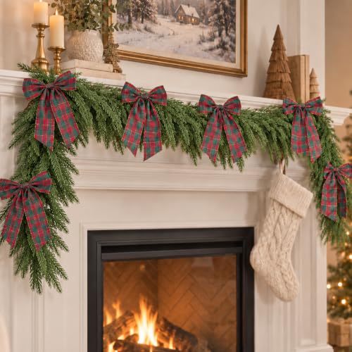 Christmas Garland with Bows - image 1