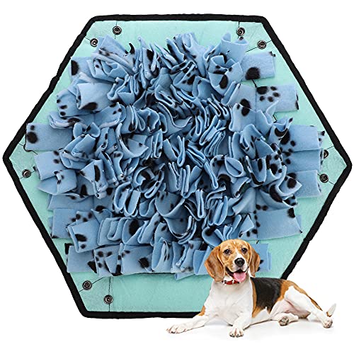 Alltripal Schnüffelteppich für Hunde Hundespielzeug Intelligenz Schnüffelspielzeug Geruchstrainingsmatte Hund Katze Zusammenklappbar Waschbar Interaktives Hundespielzeug Große Größe 47x52CM Cover