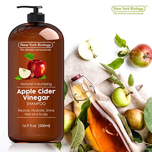 Apple Cider Vinegar Shampoo - Helps Restore Shine, Hair Gloss and Hydration to Dry Hair and Itchy Scalp – Clarifying and Nourishing – Safe for All Hair Types - 16.9 fl Oz