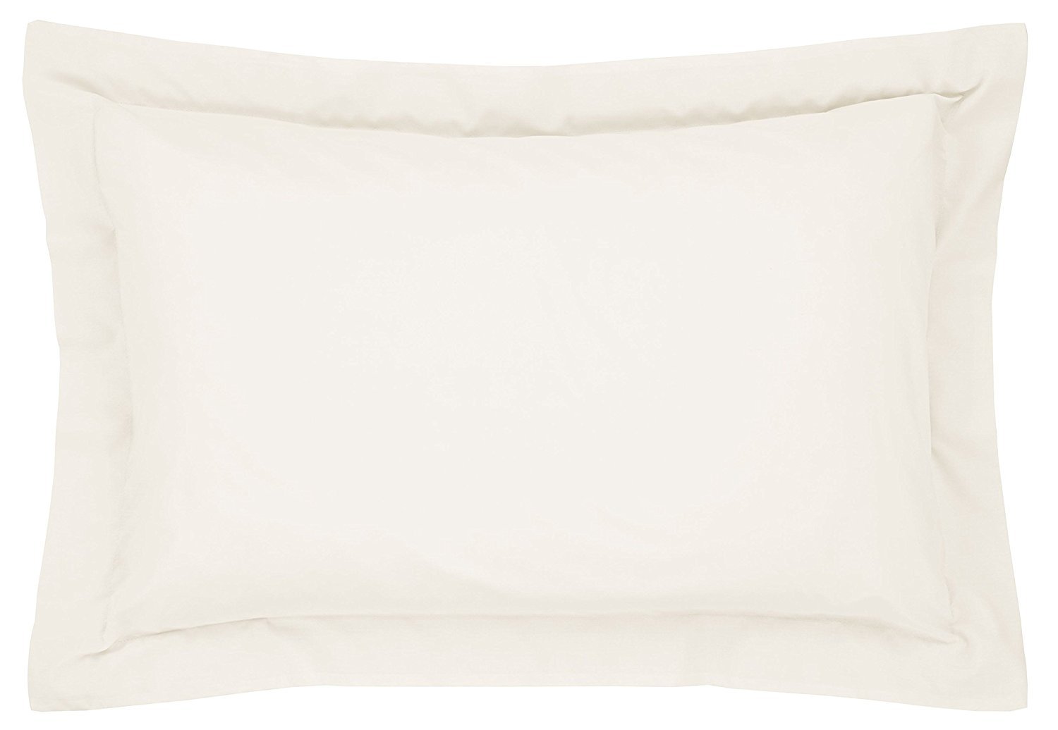 Catherine Lansfield Easy Iron Percale Oxford Pillowcase Pair Cream