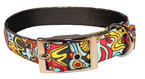 Yellow Dog Design Amarillo diseño de Perro PJ Mascota Productos Uptown diseño de Abstracto pequeño Collar de Perro