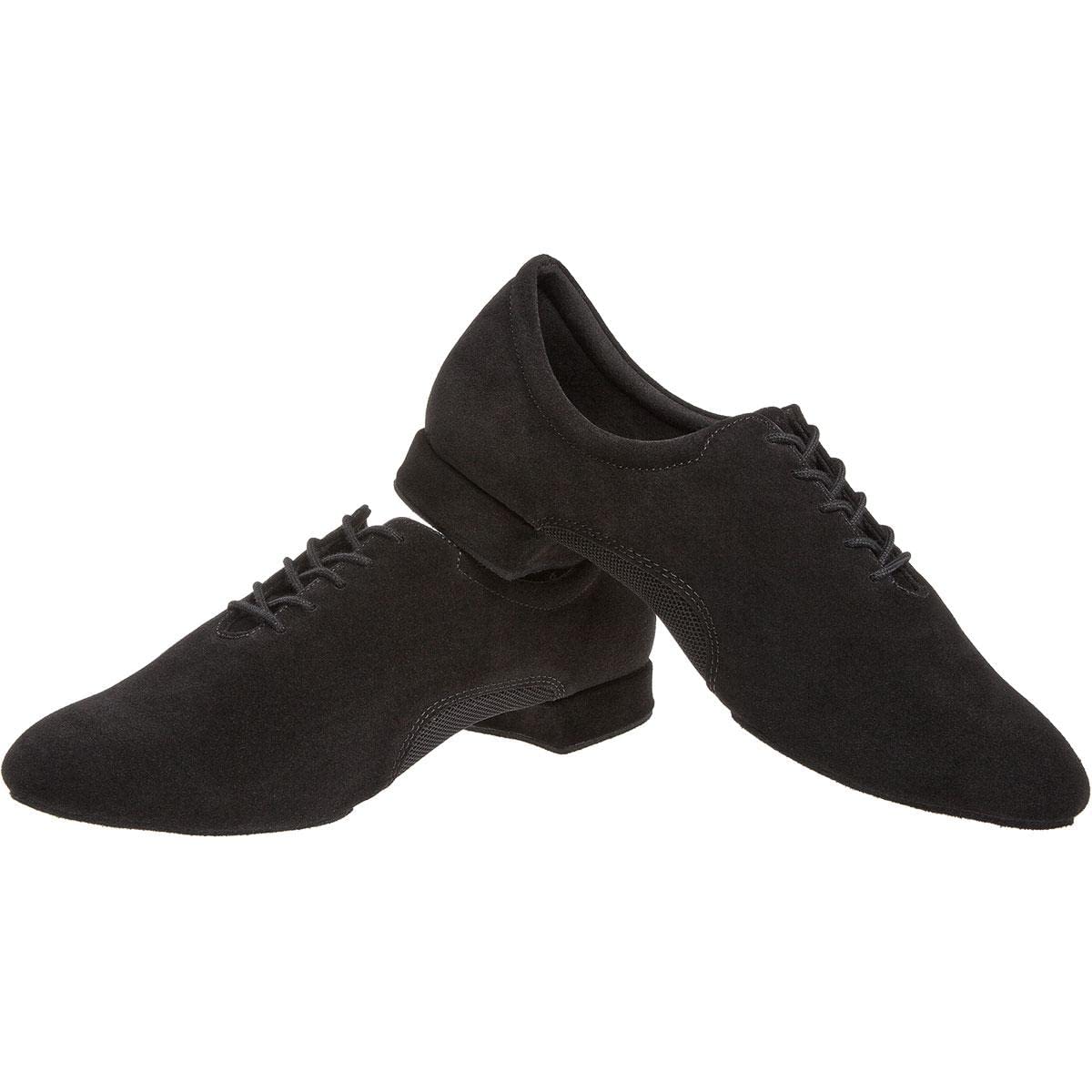 Diamant Herren Tanzschuhe 163-222-577 - Veloursleder/Mesh Schwarz - 2 cm Standard - Made in Germany