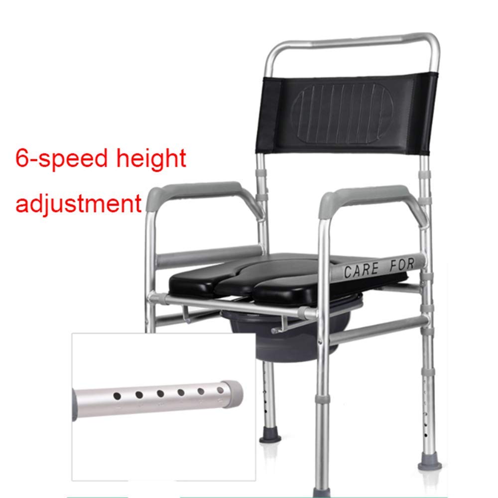 Buy Toilet chair Obesity Bedside Commode Chair Folding 4n1 Portable