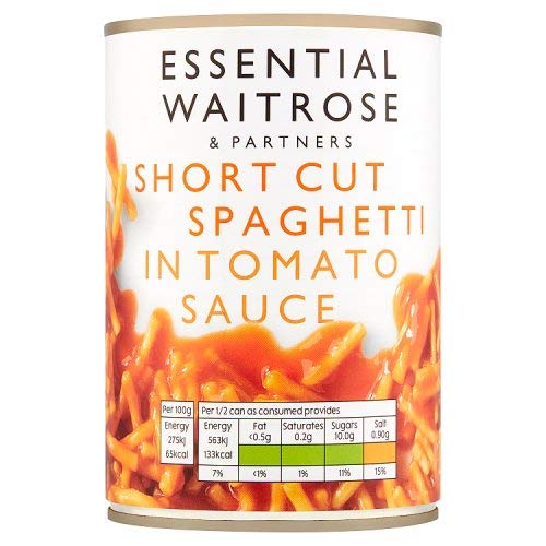 Essential Waitrose Short Cut Spaghetti 410g5000169077092