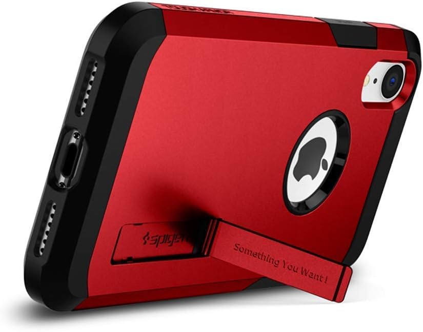 Spigen Tough Armor [Military Grade] Designed for iPhone XR Case 6.1 inch - Red