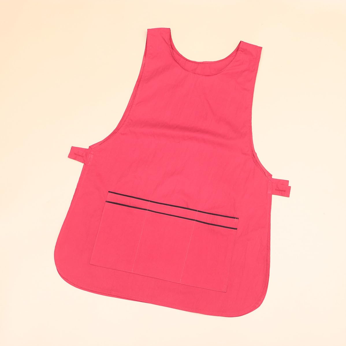 Delantal de Salón Rojo para Mujer, Multiuso y Protector, Hecho de Fibra Resistente, Adecuado para Uso Profesional y Comercial en Peluquería