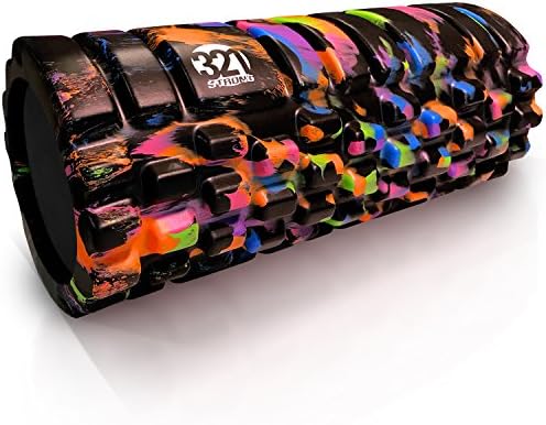 321 STRONG Foam Roller - Medium Density Deep Tissue Massager - Muscle Massage + Myofascial Trigger Point Release - Includes 4K eBook - Aurora