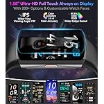 Smart Watch Fitness Tracker with 24/7 Heart Rate, Blood Oxygen Blood Pressure Monitor Sleep Tracker 120 Sports Modes Activity Trackers Step Calorie Counter IP68 Waterproof for Andriod iPhone Women Men - Image 2