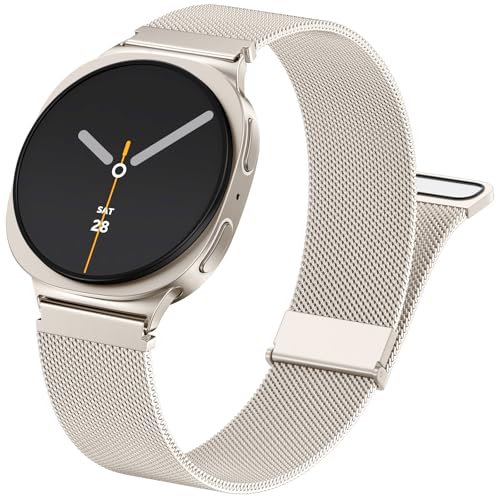 Bracelet magnétique Galaxy Watch 8 Classic 46mm acier inoxydable maille milanaise