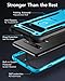 YOUMAKER Kickstand Case for Galaxy S10 Plus, Built-in Screen Protector Work with Fingerprint ID Full Body Heavy Duty Protection Shockproof Cover for Samsung Galaxy S10+ Plus 6.4 inch - Blue