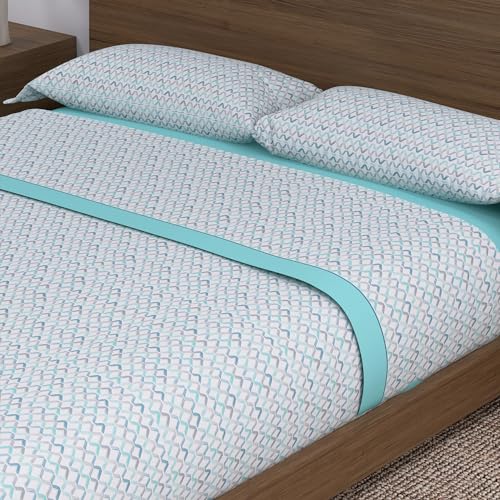 SOMNI HOME Juegos de Sabana 90x190/200 cm Juegos de Sabanas Microfibra Todo el Año. Sábanas Estampadas Encimera Bajera y Funda Almohada. Cama 90. Modelo Amy