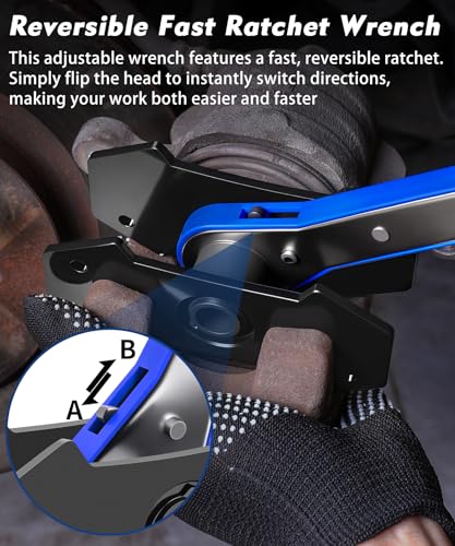 360° Swing Ratchet Brake Caliper Tool