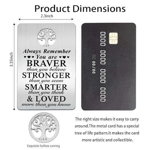 Always-Remember-You-Are-Braver-Than-You-Believe-Wallet-Card-Engraved-Metal-Wallet-Insert-Card-Parents-to-Son-Daughter-Coming-of-Age-Birthday-Gift-Graduation-Wedding-Gifts-for-Brothers-Friends