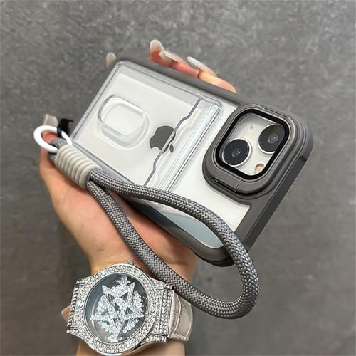 Étui de luxe iPhone 15 Pro Max portefeuille en similicuir noir chic - 3
