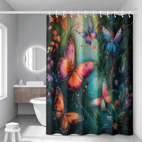 Rideau de douche imperméable lavable rideau baignoire anti-eau - 4