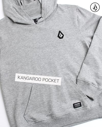 Image of Volcom Boys' Activewear Set - 2 Piece French Terry Pullover Hoodie Sweatshirt and Active Sweat Shorts for Boys (18M-7)