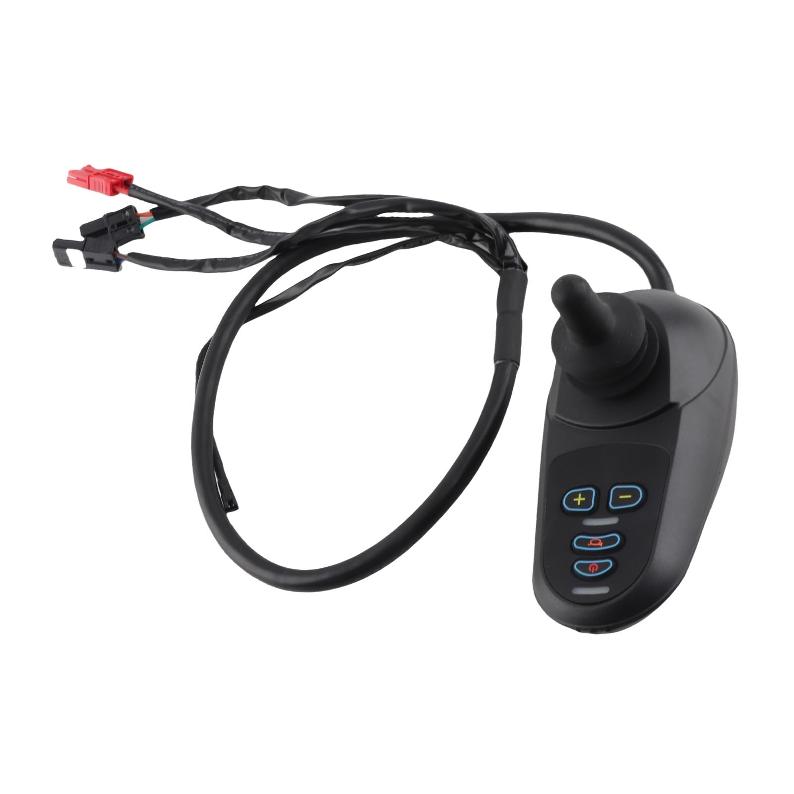 Chrees Controlador de Potencia para Silla de Ruedas Eléctrica 45A, Controlador de Joystick con Cepillo Conector para Silla de Ruedas DC24V