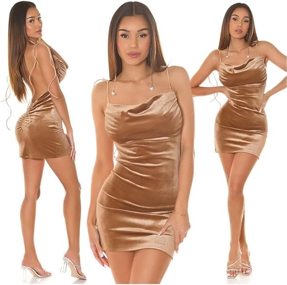 Kleid rückenfrei wasserfall Clearance