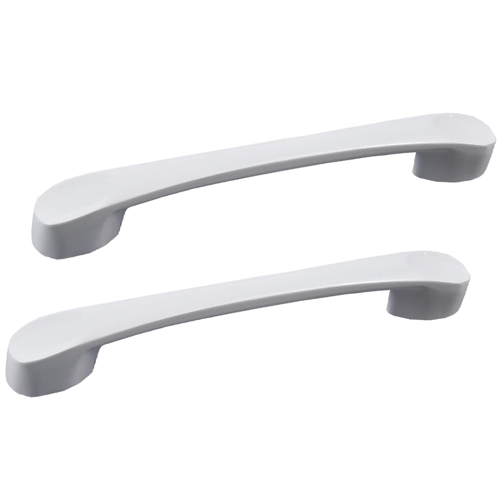 Zcru004 White Aluminum Alloy Furniture Pulls Cabinet Handles Kitchen Handles Handle Finger Edge Pull Furniture Knobs Drawerhandles 2 Pieces (Hole Distance 128Mm)