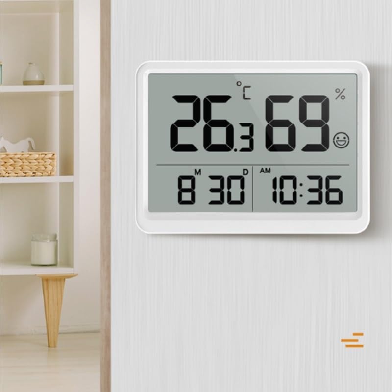 Digital Hygrometer Indoor Household Magnetic Tape Clock