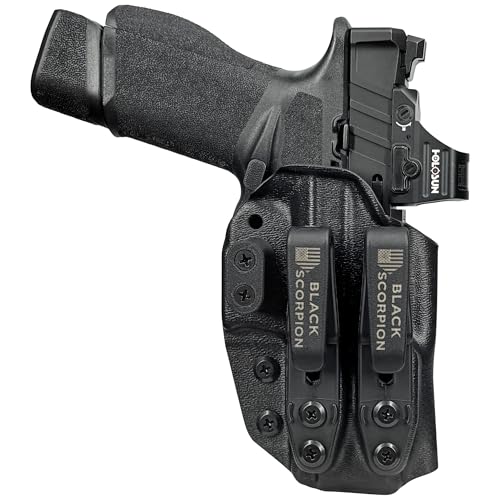 Black Scorpion Outdoor Gear AIWB Dual Clip X Holster fits Springfield Echelon 4.0C (Right-Hand Draw, Black)