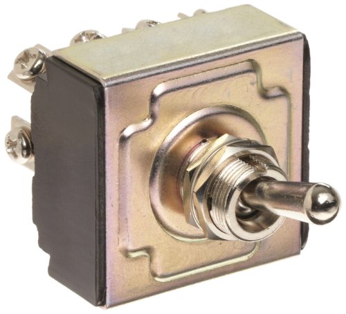 Morris Products 70304 Toggle Switches, 4 Pole, On/Off, 1.44' Width, 1.31' Length, 0.80' Height