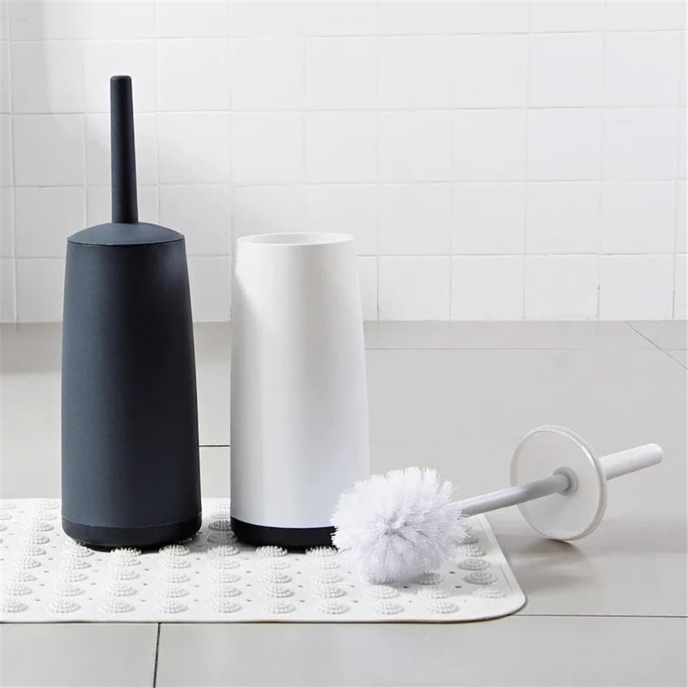Szczotka WC i Uchwyt Szczotka do WC do łazienki, plastikowa szczotka do WC ze stojącą podstawą, akcesoria gospodarstwa domowego narzędzia Szczotka do głębokiego czyszczenia