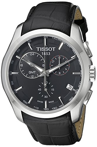 Preisvergleich Produktbild Tissot Herren Chronograph Quarz Uhr mit Leder Armband T0354391605100