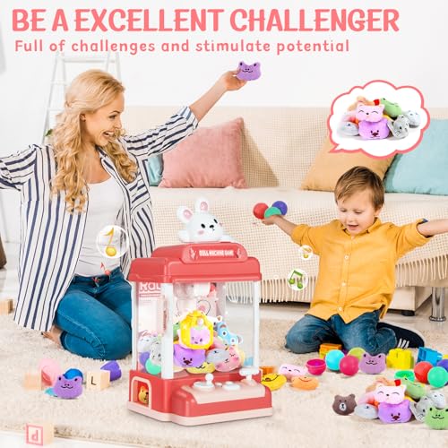 Image of Claw Machine for Kids, 30 Toys & 20 Surprise Eggs