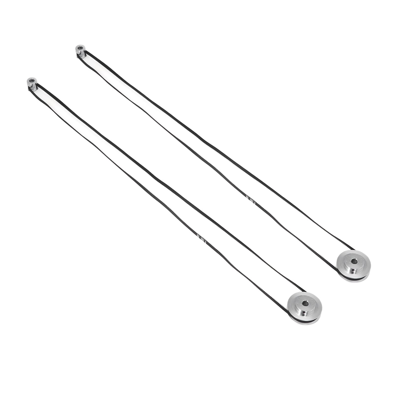 2Pcs Timing Pulley 60 and 20 Tooth Aluminum Alloy Stable 3D Printer Timing Pulley with Rubber Belt，Easy Installation Mechanical PulleysIndustrial Drive Timing Belts (8mm / 0.31in Bore)