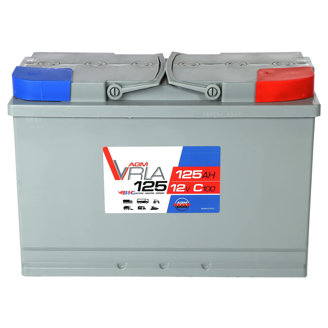 BIG AGM 125Ah C100 12V Versorgungsbatterie Solarbatterie Wohnmobil Boot Batterie GEL 105Ah 120Ah