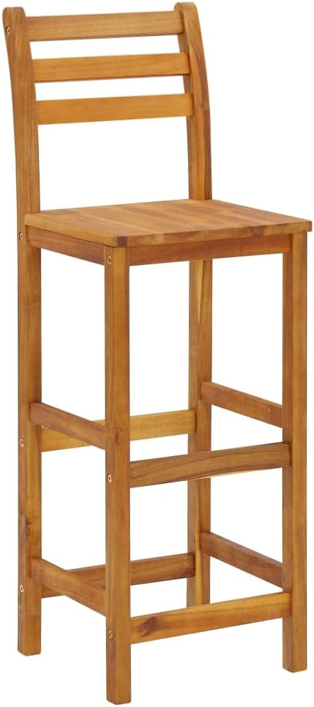vidaXL Garden Bar Set Wood Brown Solid Acacia Wood 3 Piece Set Durable