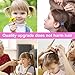 TVINLIK 350 PCS Multicolor Cotton Hair Ties – Small Baby Hair Elastics for Kids and Girls, No Crease Finger Ponytail Holders (20 Colors)