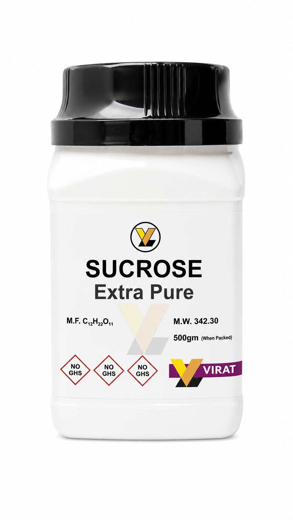 sucrose 99% extra pure 500g saccharose for lab testing | research purpose, extra pure grade, 500g quantity